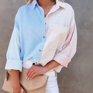 VICI colorblock shirt XS